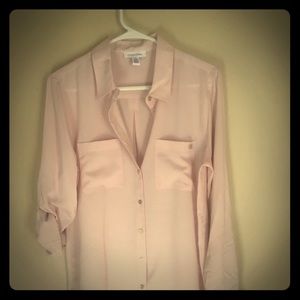 Calvin Klein blush colored button down